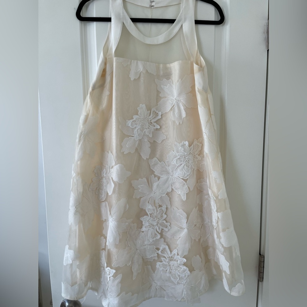 Rebecca Taylor white mini shift dress